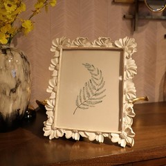 8×10 Vintage Picture Frame, Antique White Ornate Photo Frame, for Tabletop an…