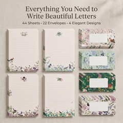 Beautiful Stationery Set with Envelopes – Premium-Quality, Multicolor
