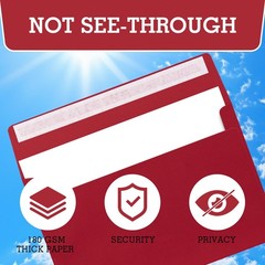 A9 Envelopes Red 5.75×8.75 Invitation A9(5.75×8.75 in) – 50 Pack,