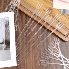 240 Pcs Clear Plastic Floral Picks, 12.6″ Card Holders for Bouquet Photos, Weddi