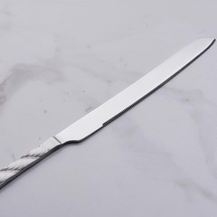 Cuchillo y servidor para pastel de acero inoxidable, cortador de pastel y tarta