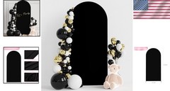 Elegant 6FT Wedding Arch Cover – Durable Spandex Backdrop for Celebrations