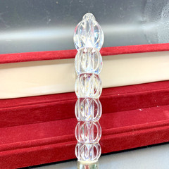Mikasa 9 1/2″ Silver Plate Cake Server W/ Crystal Handle W/Box Wedding Pie