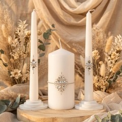 Magik Life Unity Candle Set – 6 Two 10 Taper Burning Unity For Marriage In Usa