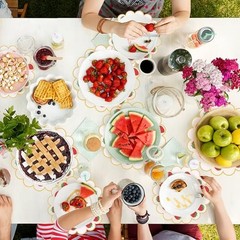 100Pcs Strawberry Paper Placemats Pink Fruit Place Mats 13.5 Pink Strawberry