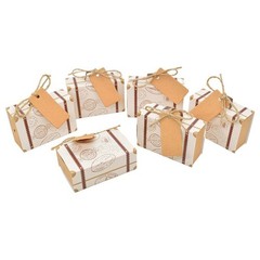 Travel Case Candy Boxes Kraft Paper Gift Boxes Wedding Birthday Party Christmas