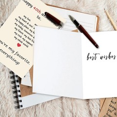Asmallgf Vintage 40th Wedding Anniversary Card for Husband Wife, Best Gifts f…