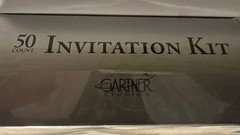 Gartner studios 50 Count Platinum Hearts Wedding Invitation Kit~ Sealed Package
