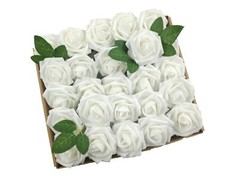 25/50pcs Artificial Foam Roses for Wedding Bouquets DIY Home Party Decoration
