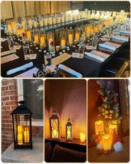12 Pc LED Candles Flickering Flameless Candles with Remote & Timer Ivory White