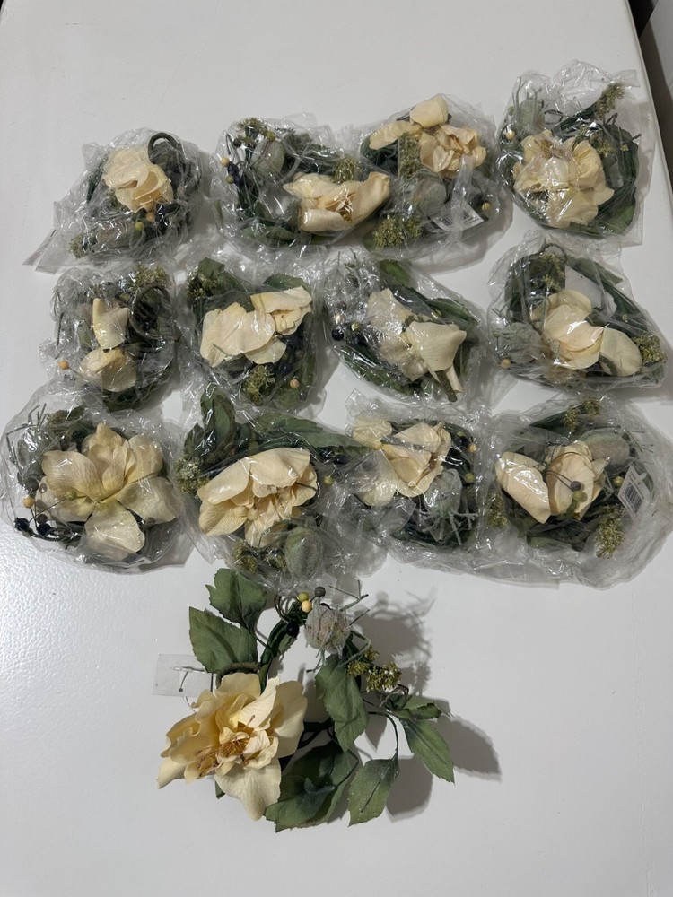 Floral Craft Supplies for decor wedding quiaceñera or parties new set of 12