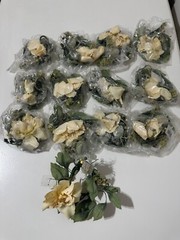 Floral Craft Supplies for decor wedding quiaceñera or parties new set of 12