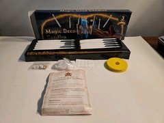 Harry Potter 10 LED Flameless Floating Candles Magic Wand Remote Halloween Decor