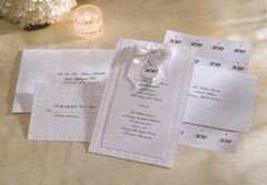 20 Wilton White Wedding Invitation Kits «Simple Yet Elegant» with Relay Cards