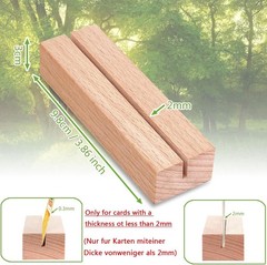 30Pcs Wooden Place Card Holders, Wood Photo Picture Card Holders for Weddings…