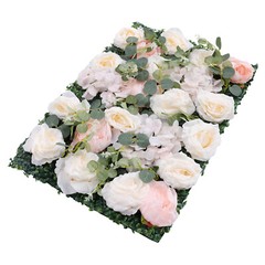 6Pcs Artificial Silk Flower Rose Wall Panels Wedding Party Venue Decor 60*40cm