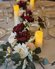 Wedding Centerpieces Flowers $350. Burgandy / Peach / Cream. Make an offer.