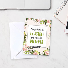 Scripture Cards – Set of 24 Boxed Bible Verse Blank sheets with Envelopes – C…