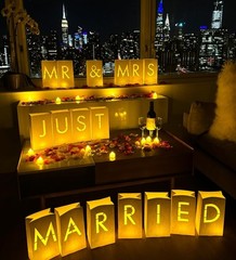 White Luminary Bags for Just Married Decor – 2020 Pieces