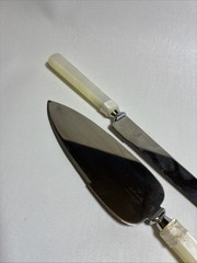 Hallmark Wedding Cake Cutting Set Stainless Steal Pearl Like Handles Japan