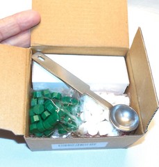 BELL Letter Wax Seal Stamp Kit Handle Candle Melting Spoon Red White Green Wax
