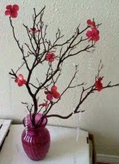 8 RED Manzanita Branches for Vertical Centerpieces Fresh-Cut! 20″-24″