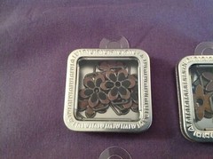 Lot of 4 Metal Removal Top Tin Container Set of 6 Craft Sliders Paisley Flowers
