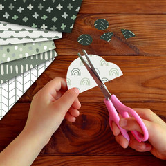 60 Sheets Sage Green Boho Scrapbook Paper, 8.3» X 5.7» Trendy Mint Green Boho