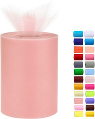 Tulle Rolls 6” by 100 Yards (300 Feet) Tulle Roll Spool Fabric for DIY Tutu Skir