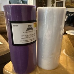 Tulle 6” On Roll At Least 300 Yards 3” Glittery Shiny Sparkles Assorted Colors
