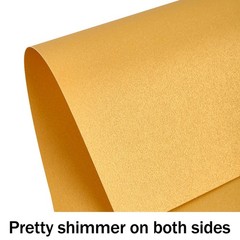 24 Sheets Gold Shimmer Cardstock 8.5 x 11 Metallic Paper, Goefun 8.5×11, gold