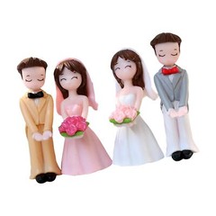 Wedding Cake Toppers Desk Decoration Mini Miniature Scene People for Valentines