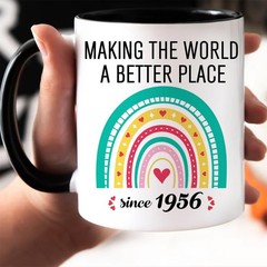 70th Birthday Gifts For Women Men Coffee Mugs, Making The World A Better Plac…