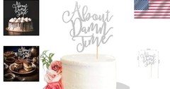 Versatile Silver Glitter Cake Decoration – Perfect for Weddings & Anniversaries