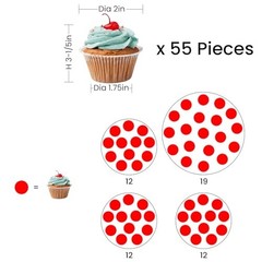 4 Tier Round Cupcake Tower Stand for 50 Cupcakes, 360° Rotating Wood Cake
