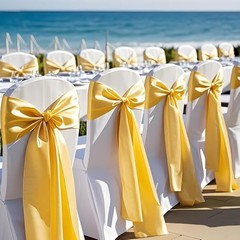 Chair Sashes Pack Sashes for Chairs Covers for Christmas Wedding Party 50 Gold