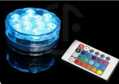 LED Light Puck or Pod Remote Control LED Submersible Lights – 4 pc w/ remotes