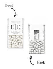 The Wedding Of Personalized Mint Labels | Initial Wedding Favors | Bridal Mints