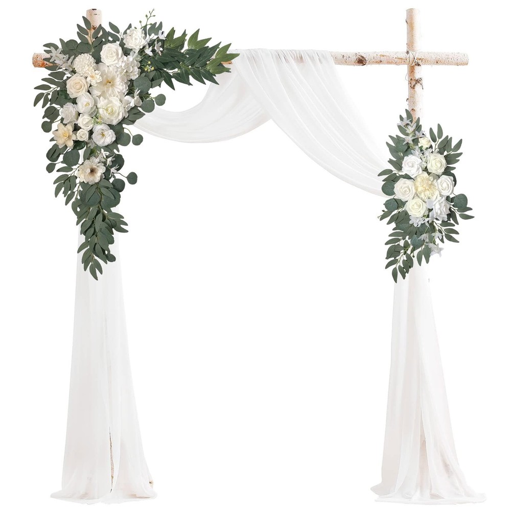 Pack of 3 wedding arch flowers,wisteria hanging flowers,faux flowers,Flower G…