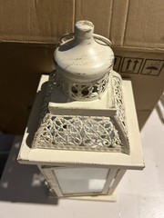 DECORKEY Lantern Decorative Indoor&Outdoor, Metal set of 2