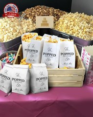 48pcs He Popped the Question Popcorn Bags – Engagement, Bridal Shower, Wedding P