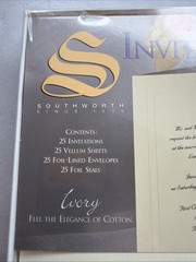‎Wedding Invitations IVORY Print Your Own Invites 25 Sets Southworth 100 pc Kit