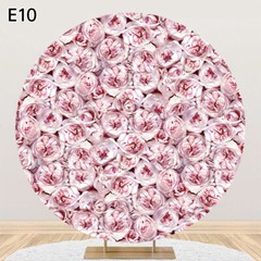 Flowers Wall Round Photography Background Wedding Arch Stand Cover Backdrop