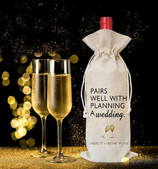 Wine Bag Wedding Gift for Mr and Mrs – Engagement Gift J14