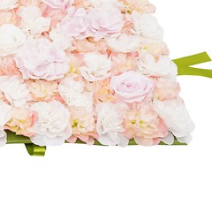 1m x 1m Silk Rose Flower Wall Panel – Eco-Friendly Artificial Floral Decor