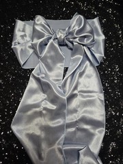 140pc Satin Chair Cover Bow Sash 104″x7 1/2″ Ice Blue Wedding Party Event Decor
