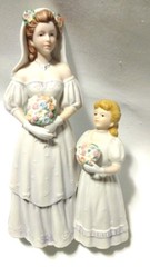 Homco 1405 «Bride’s Day» Figurine Bisque Finish Malaysia B2