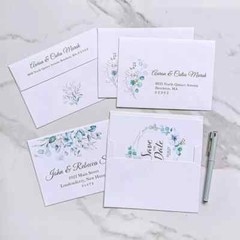 Winlyn 1000 Pcs Bulk A2 Invitation Envelopes in 1000 pcs white, White