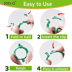 100 Pcs Plant Support Clips,Plastic Clips for Securing Plants,Tomato Vin