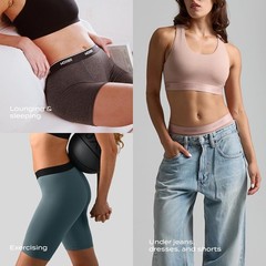 Women’s Classic Seamless Boyshort Panties, Soft Modal Fabric with No Roll Ins…